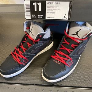 Jordan 1 Flight Black/White-Stealth-Gym Red